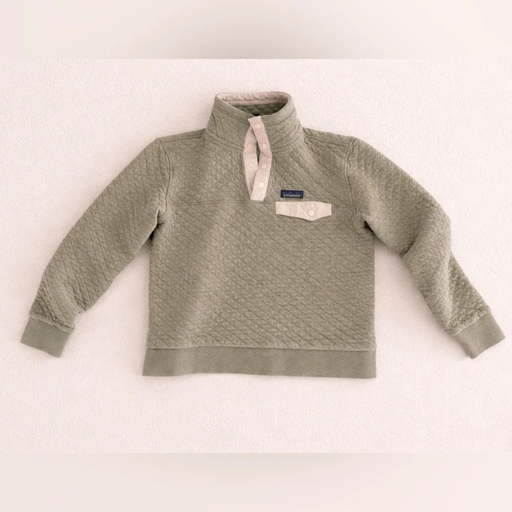 Patagonia Women’s Quilted Snap-T Pullover - Sage Green - Picture 2 of 4